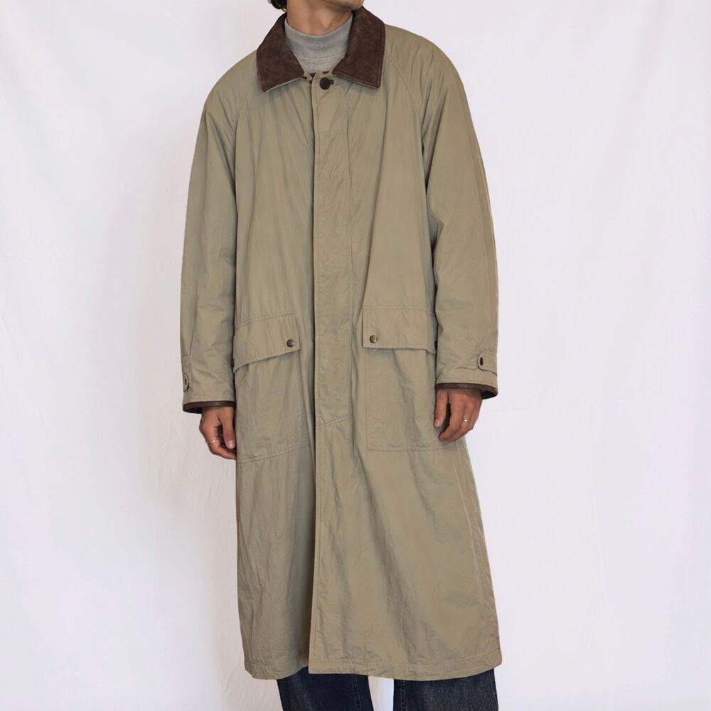 Vintage 1992 Timberland Weathergear Gore-Tex Trench Coat Khaki Brown Size M